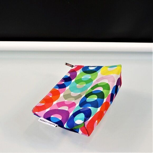 KAPITZA x CLINIQUE Logo Circles Makeup Cosmetic Travel Bag - Picture 4 of 8